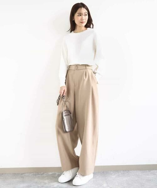 MK MICHEL KLEIN / エムケーミッシェルクラン ニット・セーター | 配色デザインニット/洗える | 詳細4