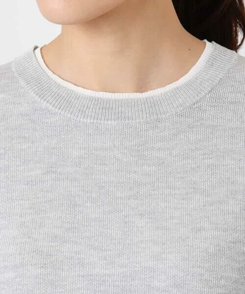 MK MICHEL KLEIN / エムケーミッシェルクラン ニット・セーター | スウェットライククルーネックニット/洗える | 詳細16