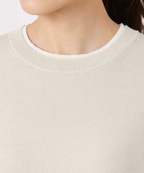 MK MICHEL KLEIN / エムケーミッシェルクラン ニット・セーター | スウェットライククルーネックニット/洗える | 詳細21
