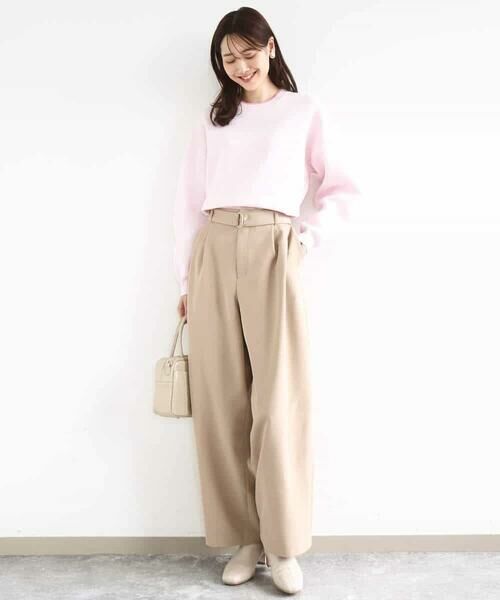 MK MICHEL KLEIN / エムケーミッシェルクラン ニット・セーター | スウェットライククルーネックニット/洗える | 詳細6