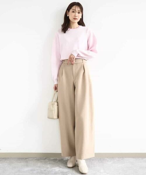 MK MICHEL KLEIN / エムケーミッシェルクラン ニット・セーター | スウェットライククルーネックニット/洗える | 詳細7