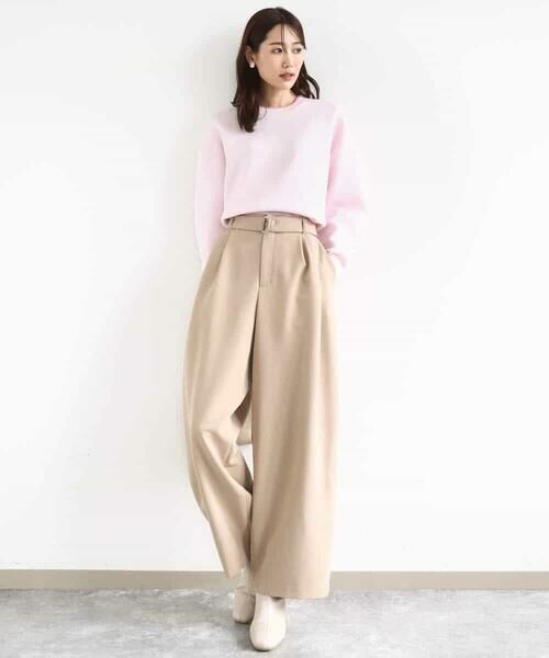 MK MICHEL KLEIN / エムケーミッシェルクラン ニット・セーター | スウェットライククルーネックニット/洗える | 詳細8