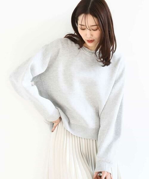 MK MICHEL KLEIN / エムケーミッシェルクラン ニット・セーター | スウェットライククルーネックニット/洗える | 詳細9