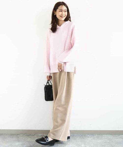 MK MICHEL KLEIN / エムケーミッシェルクラン ニット・セーター | スウェットライクニットフーディー/洗える | 詳細2