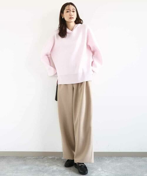 MK MICHEL KLEIN / エムケーミッシェルクラン ニット・セーター | スウェットライクニットフーディー/洗える | 詳細4