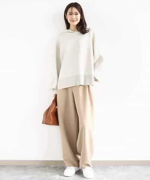 MK MICHEL KLEIN / エムケーミッシェルクラン ニット・セーター | スウェットライクニットフーディー/洗える | 詳細6