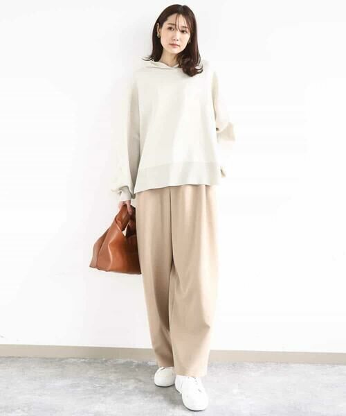 MK MICHEL KLEIN / エムケーミッシェルクラン ニット・セーター | スウェットライクニットフーディー/洗える | 詳細8