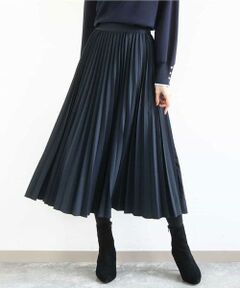 MK MICHEL KLEIN / エムケーミッシェルクラン ロング・マキシ丈スカート | プリーツデザインスカート/洗える