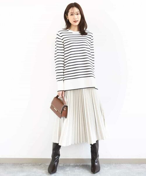 MK MICHEL KLEIN / エムケーミッシェルクラン ロング・マキシ丈スカート | プリーツデザインスカート/洗える | 詳細16