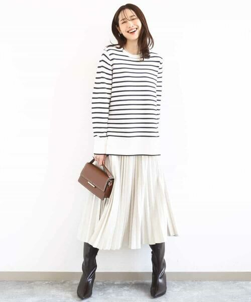 MK MICHEL KLEIN / エムケーミッシェルクラン ロング・マキシ丈スカート | プリーツデザインスカート/洗える | 詳細17