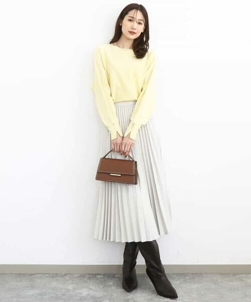 MK MICHEL KLEIN / エムケーミッシェルクラン ロング・マキシ丈スカート | プリーツデザインスカート/洗える | 詳細20