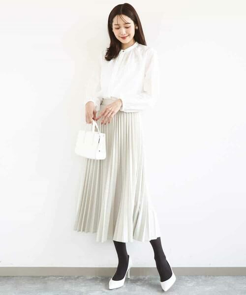 MK MICHEL KLEIN / エムケーミッシェルクラン ロング・マキシ丈スカート | プリーツデザインスカート/洗える | 詳細24