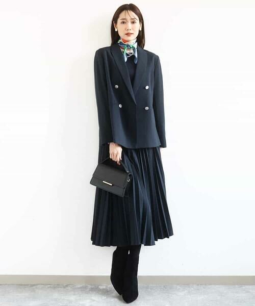 MK MICHEL KLEIN / エムケーミッシェルクラン ロング・マキシ丈スカート | プリーツデザインスカート/洗える | 詳細8