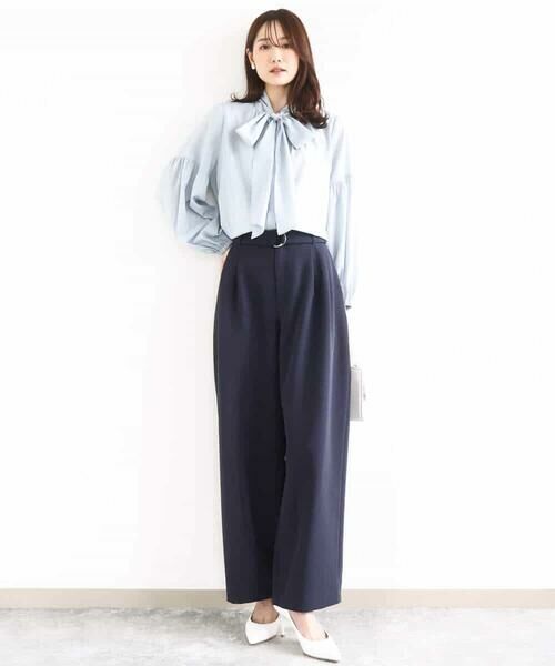 MK MICHEL KLEIN / エムケーミッシェルクラン チノ・ワークパンツ | バレルシルエットパンツ/洗える | 詳細20