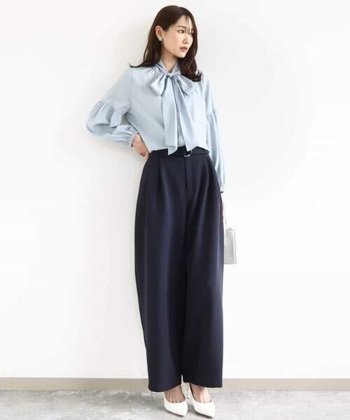 MK MICHEL KLEIN / エムケーミッシェルクラン チノ・ワークパンツ | バレルシルエットパンツ/洗える | 詳細21