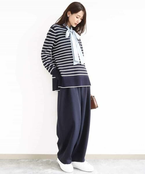 MK MICHEL KLEIN / エムケーミッシェルクラン チノ・ワークパンツ | バレルシルエットパンツ/洗える | 詳細24