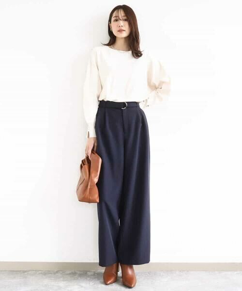 MK MICHEL KLEIN / エムケーミッシェルクラン チノ・ワークパンツ | バレルシルエットパンツ/洗える | 詳細28