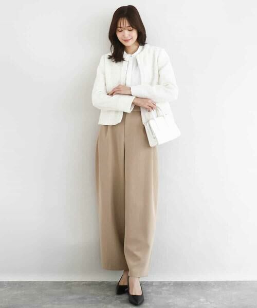 MK MICHEL KLEIN / エムケーミッシェルクラン チノ・ワークパンツ | バレルシルエットパンツ/洗える | 詳細7