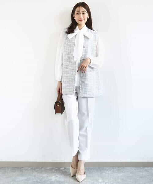 MK MICHEL KLEIN / エムケーミッシェルクラン チノ・ワークパンツ | ダブルクロス テーパードパンツ/セットアップ対応/防シワ/ストレッチ/洗える | 詳細22