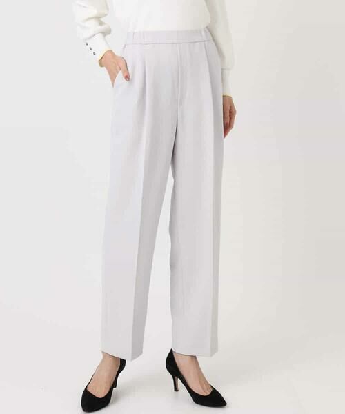 MK MICHEL KLEIN / エムケーミッシェルクラン チノ・ワークパンツ | ダブルクロス テーパードパンツ/セットアップ対応/防シワ/ストレッチ/洗える | 詳細25