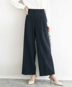 MK MICHEL KLEIN / エムケーミッシェルクラン その他パンツ | 2タックストレートワイドパンツ/洗える