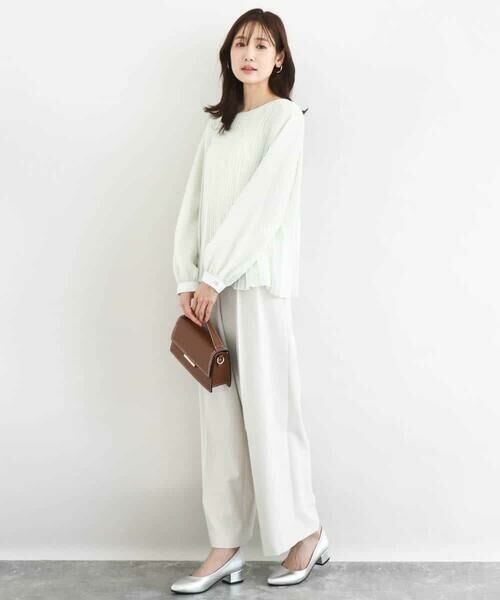 MK MICHEL KLEIN / エムケーミッシェルクラン その他パンツ | 2タックストレートワイドパンツ/洗える | 詳細19