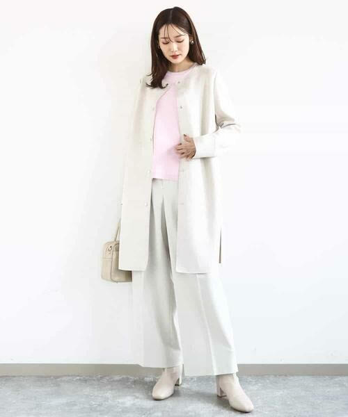 MK MICHEL KLEIN / エムケーミッシェルクラン その他パンツ | 2タックストレートワイドパンツ/洗える | 詳細25