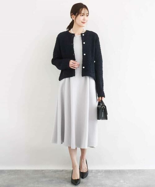 MK MICHEL KLEIN / エムケーミッシェルクラン セットアップ | ニットツィードジャケット/洗える | 詳細14