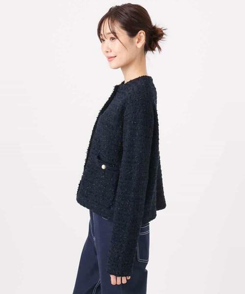 MK MICHEL KLEIN / エムケーミッシェルクラン セットアップ | ニットツィードジャケット/洗える | 詳細16