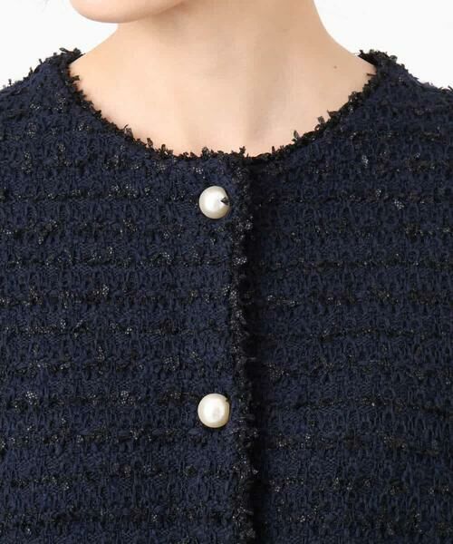 MK MICHEL KLEIN / エムケーミッシェルクラン セットアップ | ニットツィードジャケット/洗える | 詳細18