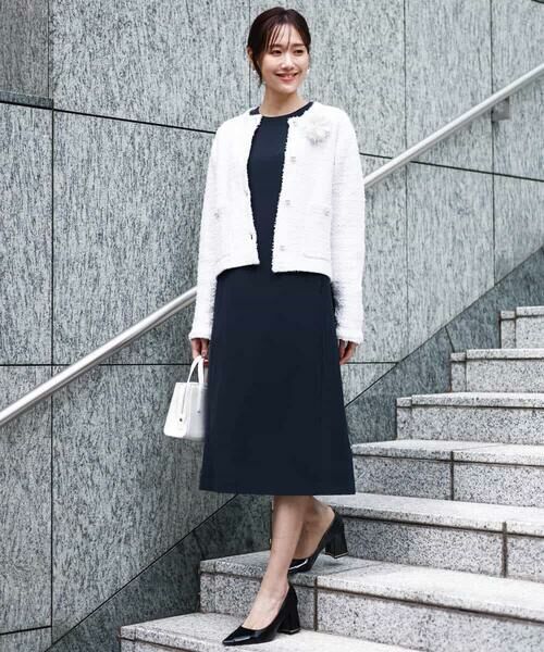 MK MICHEL KLEIN / エムケーミッシェルクラン セットアップ | ニットツィードジャケット/洗える | 詳細5