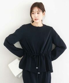 MK MICHEL KLEIN / エムケーミッシェルクラン その他アウター | ギャザーデザイン ジップアップブルゾン/撥水/防シワ/洗える