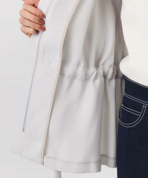 MK MICHEL KLEIN / エムケーミッシェルクラン その他アウター | ギャザーデザイン ジップアップブルゾン/撥水/防シワ/洗える | 詳細24