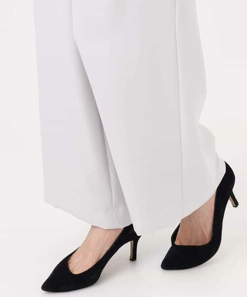 MK MICHEL KLEIN / エムケーミッシェルクラン ショート・ハーフ・半端丈パンツ | 共地ベルト付きワイドパンツ/撥水/防シワ/洗える | 詳細25