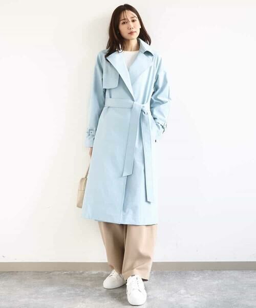 MK MICHEL KLEIN / エムケーミッシェルクラン トレンチコート | トレンチディティールロングコート/撥水/洗える | 詳細10