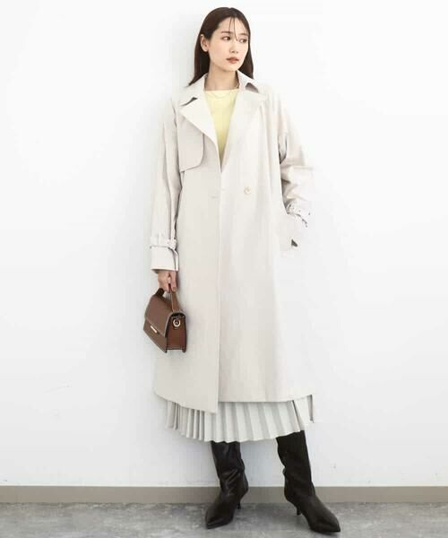 MK MICHEL KLEIN / エムケーミッシェルクラン トレンチコート | トレンチディティールロングコート/撥水/洗える | 詳細6