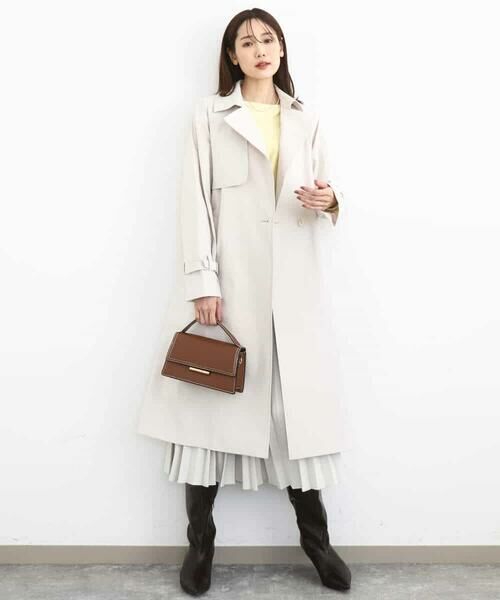 MK MICHEL KLEIN / エムケーミッシェルクラン トレンチコート | トレンチディティールロングコート/撥水/洗える | 詳細7