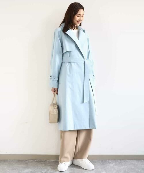 MK MICHEL KLEIN / エムケーミッシェルクラン トレンチコート | トレンチディティールロングコート/撥水/洗える | 詳細9