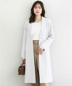 MK MICHEL KLEIN / エムケーミッシェルクラン その他アウター | ライトダブルクロスチェスターコート/洗える