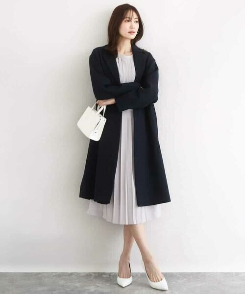 MK MICHEL KLEIN / エムケーミッシェルクラン その他アウター | ライトダブルクロスチェスターコート/洗える | 詳細5