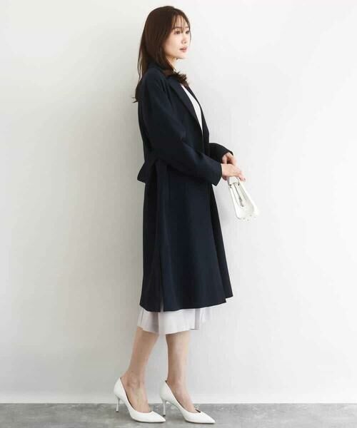 MK MICHEL KLEIN / エムケーミッシェルクラン その他アウター | ライトダブルクロスチェスターコート/洗える | 詳細6