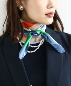 MK MICHEL KLEIN / エムケーミッシェルクラン マフラー・ショール・スヌード・ストール | 幾何柄スカーフ/洗える