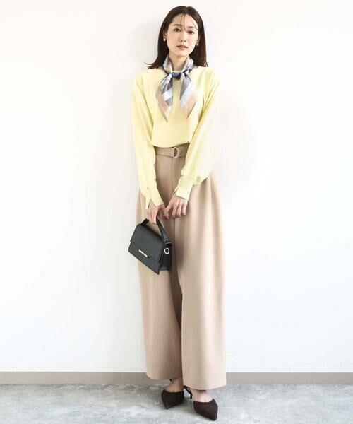 MK MICHEL KLEIN / エムケーミッシェルクラン マフラー・ショール・スヌード・ストール | 幾何柄スカーフ/洗える | 詳細12