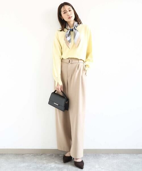 MK MICHEL KLEIN / エムケーミッシェルクラン マフラー・ショール・スヌード・ストール | 幾何柄スカーフ/洗える | 詳細14