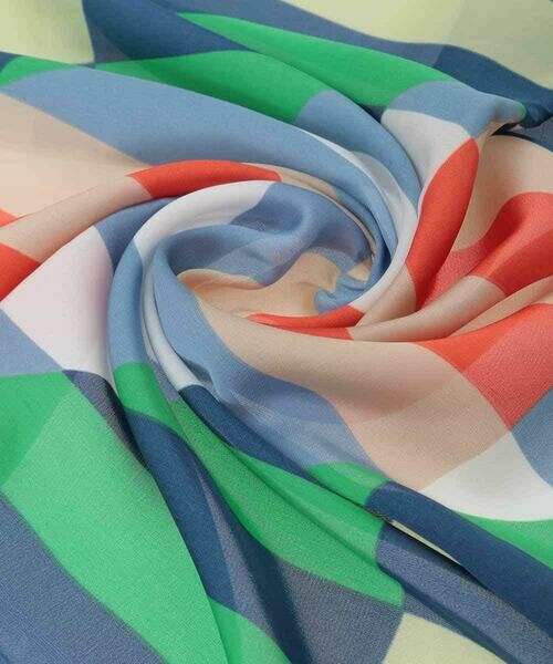 MK MICHEL KLEIN / エムケーミッシェルクラン マフラー・ショール・スヌード・ストール | 幾何柄スカーフ/洗える | 詳細2