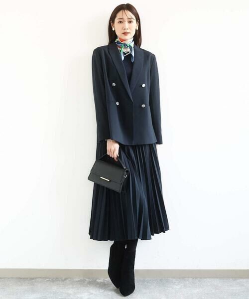 MK MICHEL KLEIN / エムケーミッシェルクラン マフラー・ショール・スヌード・ストール | 幾何柄スカーフ/洗える | 詳細8