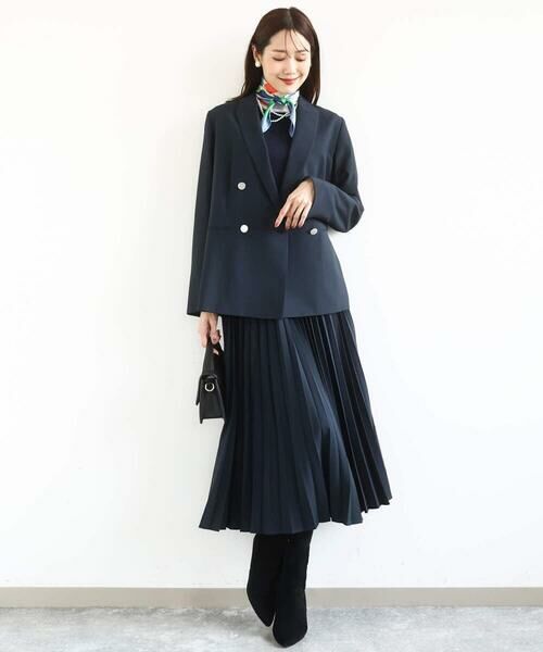 MK MICHEL KLEIN / エムケーミッシェルクラン マフラー・ショール・スヌード・ストール | 幾何柄スカーフ/洗える | 詳細9