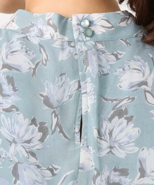 MK MICHEL KLEIN / エムケーミッシェルクラン シャツ・ブラウス | ボウタイ付き花柄シフォンブラウス/洗える | 詳細23