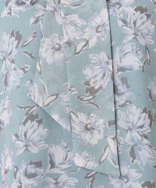 MK MICHEL KLEIN / エムケーミッシェルクラン シャツ・ブラウス | ボウタイ付き花柄シフォンブラウス/洗える | 詳細26