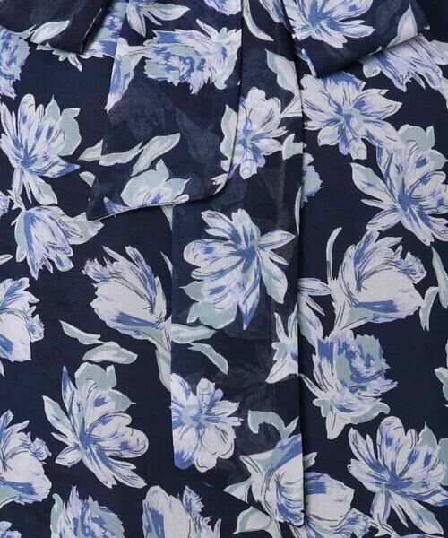 MK MICHEL KLEIN / エムケーミッシェルクラン シャツ・ブラウス | ボウタイ付き花柄シフォンブラウス/洗える | 詳細29